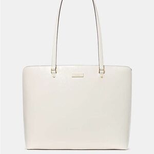 NWT Kate Spade Bridget Crinkle Patent Large Tote in meringue
